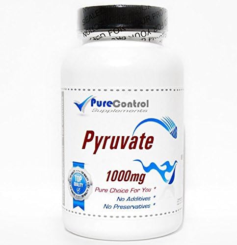 Calcium Pyruvate 1000mg // 100 Capsules // Pure // by PureControl Supplements