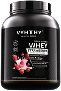 Strawberry Flavored Whey Protein Powder24g Protein per Serving Fast-Absorbing Concentrated whey Protein Low Sugar Gluten-Free Natural Flavor 3.5 lbs/56 oz.