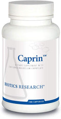 Biotics Research Caprin Caprylic Acid 1200 Milligram Serving Gastrointestinal Support Calcium Magnesium Added Aids in Gut Microbial Balance 100 Capsules