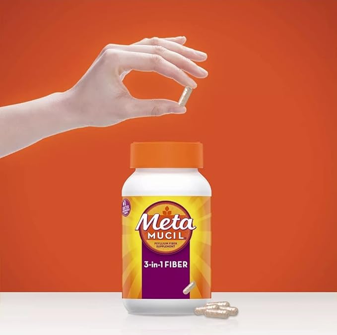 Metamucil Fiber Therapy for Regularity Fiber Supplement 340 Capsules