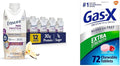 Ensure Max Protein Nutrition Shake with 30g Protein &amp Gas-X Extra Strength Chewable Gas Relief Tablets with Simethicone 125 mg 72 Count