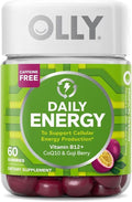 OLLY Hair and Energy Vitamin Bundles - Ultra Strength Hair Softgels with Biotin Keratin Vitamin D B12 and Daily Energy Gummy with B12 CoQ10 Goji Berry - 30 and 60 Count