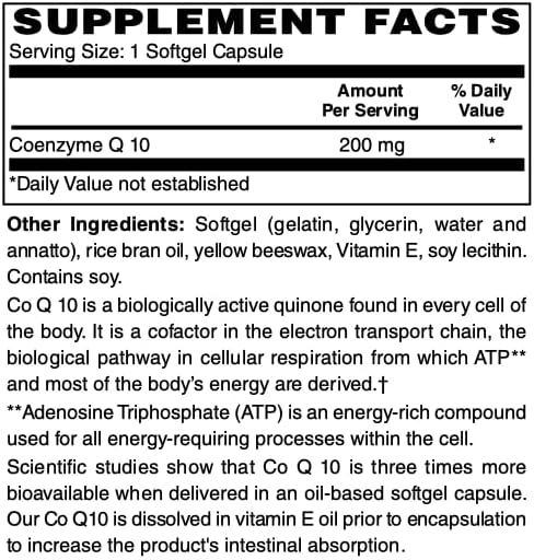 Netrition 200mg CoEnzyme Q10 60 Softgels