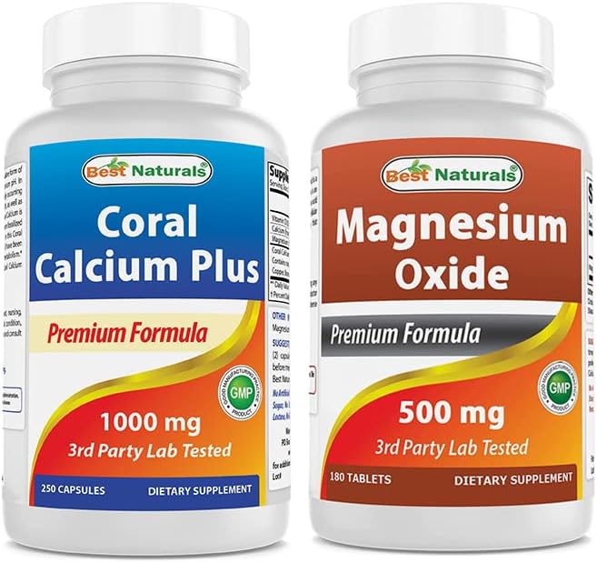 Coral Calcium Plus 1000 mg &amp Magnesium Oxide 500 mg