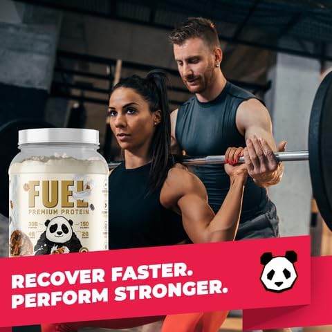 Underground Bio Labs Panda Fuel Premium Protein WheyHydrolyzed CollagenCaseinProbiotics Enzymes Keto FriendlyTime Release 25 Servings (2.5 Pound Cookies &amp Cream)
