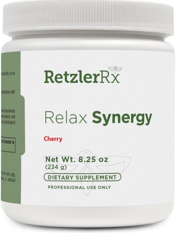 HormoneSynergy Relax Synergy - Natural Cherry Flavor *NO MSG* - Myo-Inositol 2000 mg. 75 mg of Magnesium (as Di-Magnesium Malate) GABA Taurine L-Theanine Hormone and Neurotransmitter Support