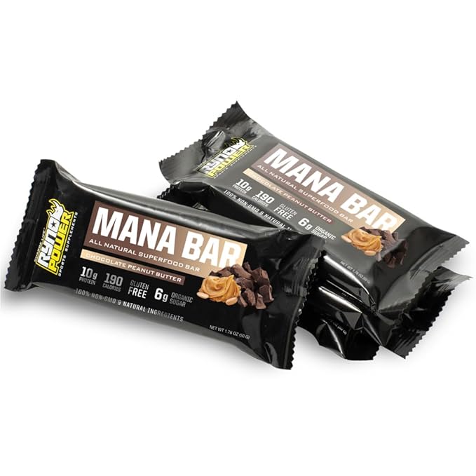 Ryno Power Mana Protein Bar Caddy (12 Servings) 'Chocolate Peanut Butter'