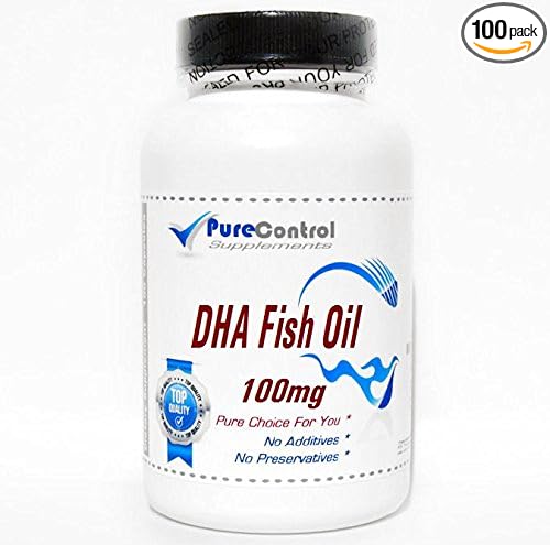 DHA Fish Oil (Emulsified Dry) 100mg // 100 Capsules // Pure // by PureControl Supplements
