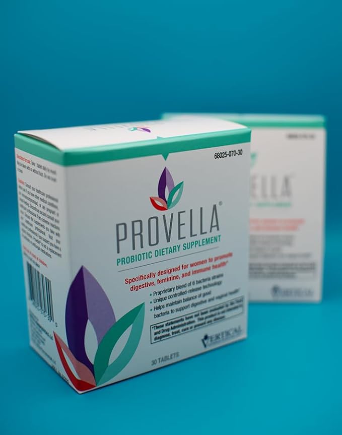 Provella Probiotic Dietary Supplement for Women: Supports Digestive Feminine and Immune Health - 30 Tablets