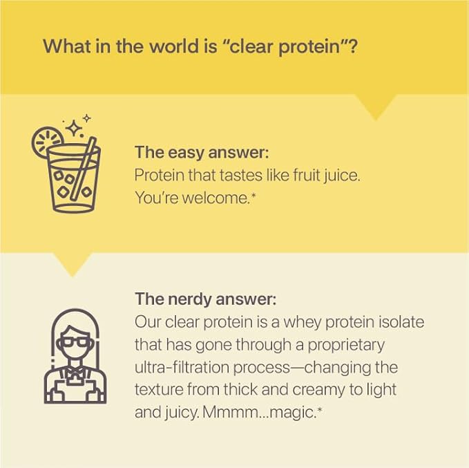 Oath Nutrition Clear Whey Isolate Protein Powder Raspberry Lemonade 20g Complete Protein per Serving No Added Sugar Grass-Fed 18 Servings