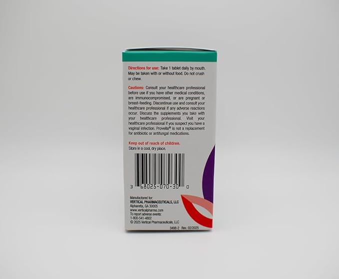 Provella Probiotic Dietary Supplement for Women: Supports Digestive Feminine and Immune Health - 30 Tablets