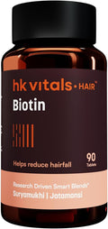 Vitals Biotin (90 Tablets) | Supplement for Hair Growth Strong Hair and Glowing Skin Fights Nail Brittleness