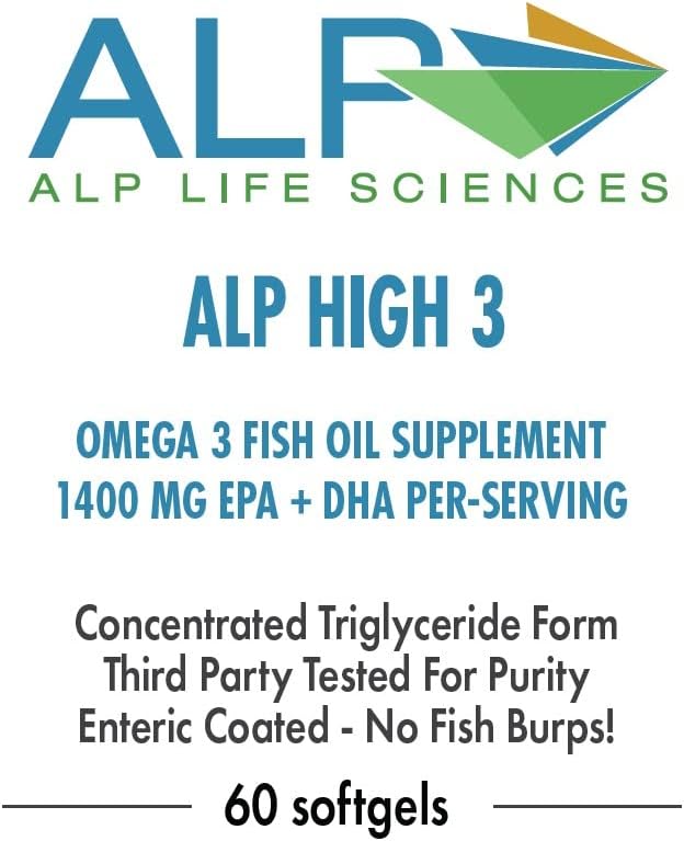 TAG Omega 3 Fish Oil Supplement - 60-Count