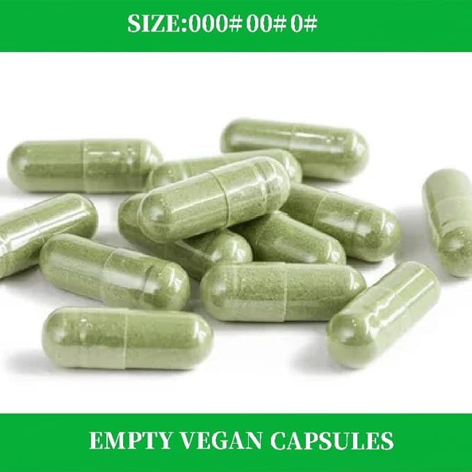 Vegetarian Capsules No.000 are1000 Pieces and Transparent