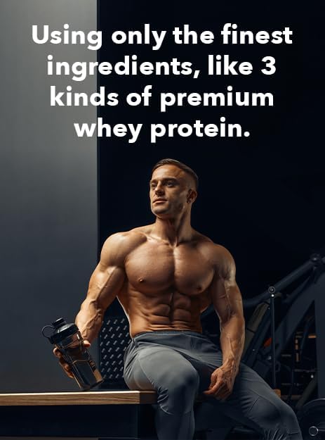 Chocolate -3-in-1 Grass Fed Whey Protein Powder - Unique Blend of Hydrolysate Isolate &amp Concentrate Provides 30g of Protein &amp 6.6g BCAAs per Serving - 2.2lb-28 Servings