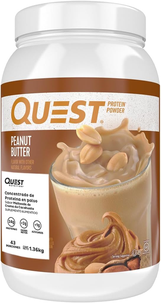 Quest Peanut Butter 23g &amp Cookies Cream 20g Protein Powders Low Carb Gluten Free 43 &amp 24 Servings