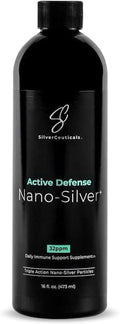 Colloidal Silver w/Nano Technology - 32ppm 16oz - 8X More Effective - Natural Immune Support - Save The Sick Days - Ages 5 &amp Up - Outperforms Higher PPM Silvers - No Taste &amp Smell - 3rd Party