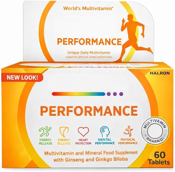 Centrrum Performance Multivitamin Tablets 60 Count | Daily Health Support Wellness Gift Set - 1 Pack