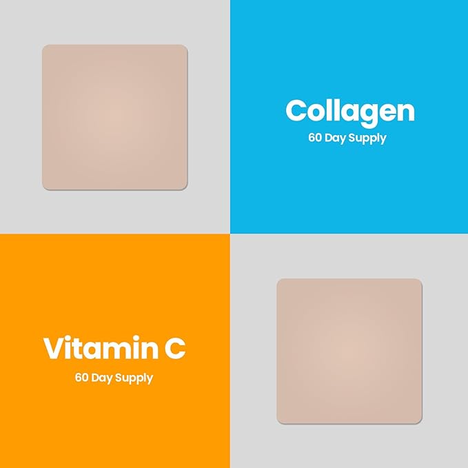 Veru Wellness Anti Aging Duo Lifestyle Patches Collagen C - Self Adhesive Time Release Topical Patch 8-10 Hours (60 Day Supply)
