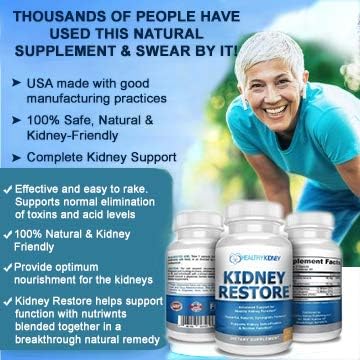 Kidney Restore &amp Pure Kidney 2-Pack Bundle for Kidney Cleansing &amp Supporting Protein Levels with A Low Protein Kidney Diet