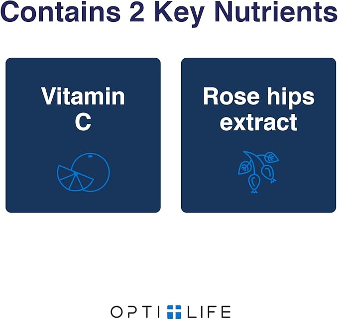 Opti + Vitamin C 1000mg Capsules | Buffered Vitamin C Time Release Essential Antioxidant Immune System Support &amp Promotes Healthy Aging* | 100 capsules/100 Servings