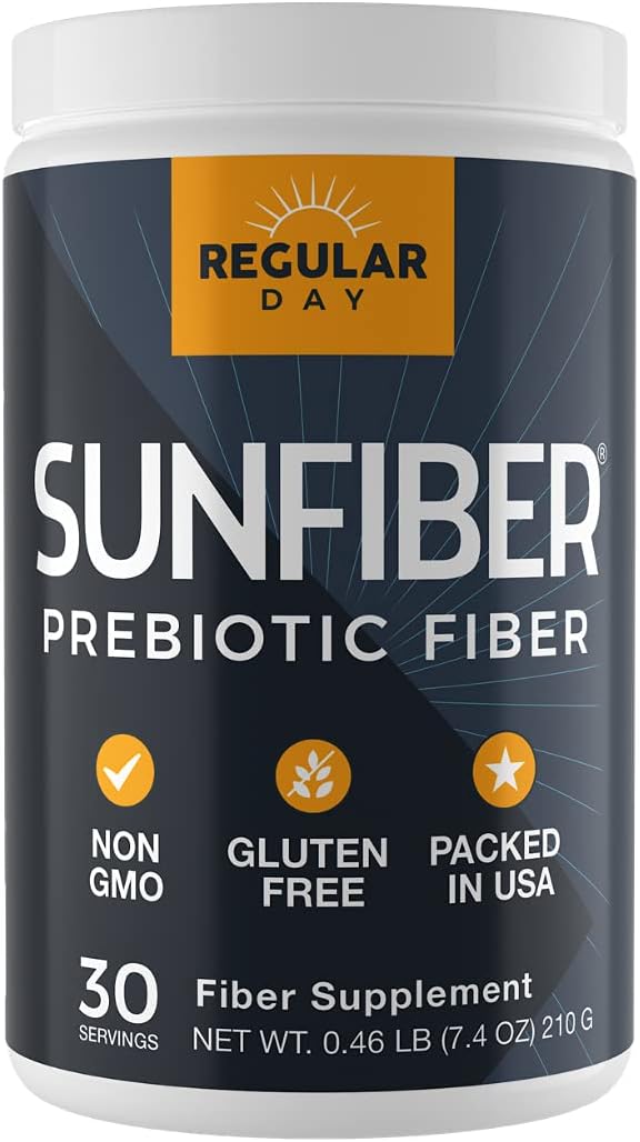 Sunfiber Prebiotic Fiber Supplement for Digestive Health - Promotes Gentle Regularity | Gluten Free Vegan Dairy Free Non-GMO Keto Tasteless | One Simple Ingredient | 30 Servings