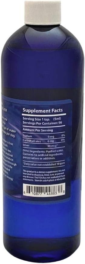 Bion SS Health Defense Silver Hydrosol Saturated with Ozone Liquid 16 Fl Oz