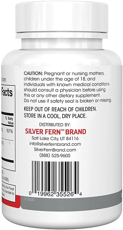 Silver Fern Vitamin K2-D3 Supplement Brand - Natural Non-Synthetic - K2-7 as Menaquinone-7 (MK-7) - D3 as cholecalciferol - Bone Heart &amp Energy Support (2 Bottles - 60 Capsules - 60 Servings)