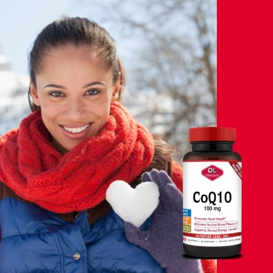 Olympian Labs CoQ10 100mg Formulated with Bioperine for Greater Absorption Supporting Heart Health 60 Capsules