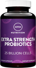 MRM Nutrition Extra Strength Probiotics - Supports Intestinal GI &amp Immune Health for Women &amp Men Prebiotic Probiotic &amp Postbiotic Supplement 25 Billion Cells &amp 16 Strains Vegan