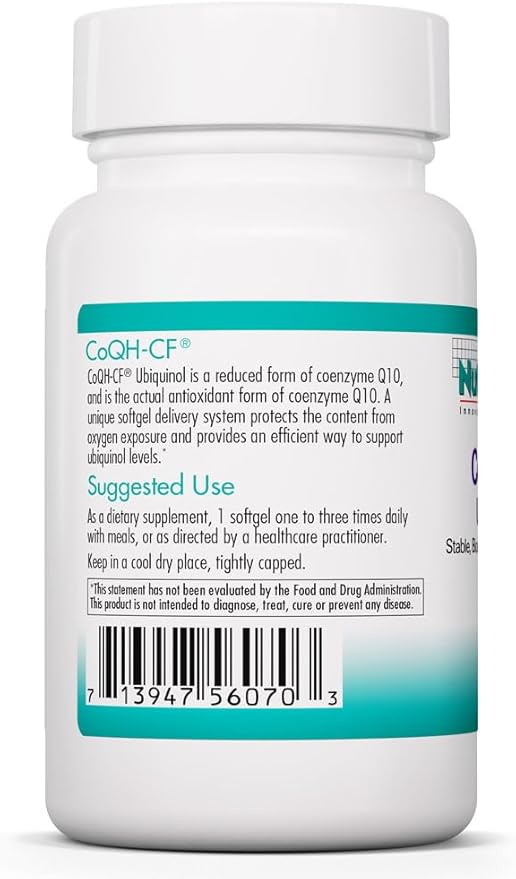 Allergy Research Group CoQH-CF Ubiquinol 60 ct