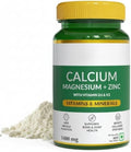 Naturals Calcium Magnesium &amp Zinc Tablets with Vitamin D3 &amp K2 (600 IU) Calcium Supplement for Women and Men for Muscle Health