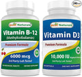 Best Naturals Vitamin B12 6000 mcg &amp Vitamin D3 10000 IU