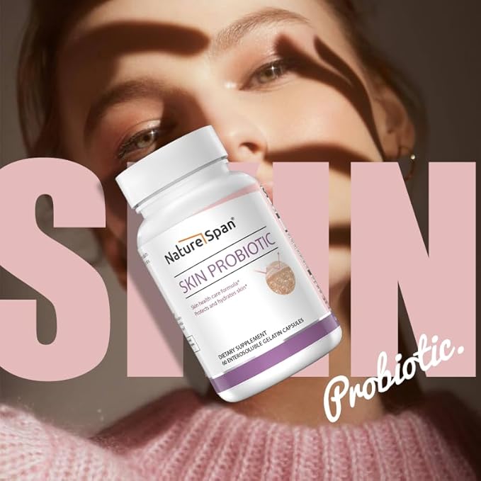 Skin Probiotic-30 Billion Colonies of 3 strains Specially Added Carotene astaxanthin and lycopeneReduce SensitivityEnhance Moisture and Elasticity and Make Skin Radiant60 Capsules
