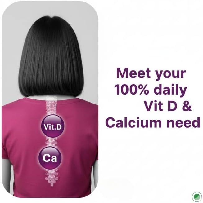 Calcium Total Chewables (60s) | Vitamin D &amp Calcium (Veg) to Support Strong Joints &amp Muscles | Leading Calcium Supplement