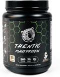 THENTIC Plant Based Protein Powder - Non Dairy Vegan Protein Zero Artificial Ingredients Soy&ampGluten FreeNo Added Sugar 5.8g BCAADigestive EnzymesOrganic Superfoods.25 Servings (Vanilla) 1.9