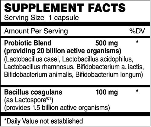 Ultra Probiotic Blend 60 Vegetarian Capsules - Certified Kosher