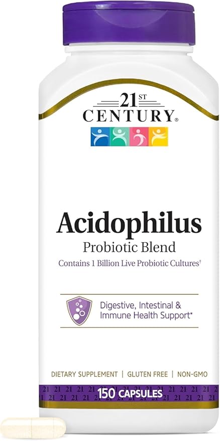 21st Century Acidophilus Probiotic Blend Capsules - 150 ct Pack of 6