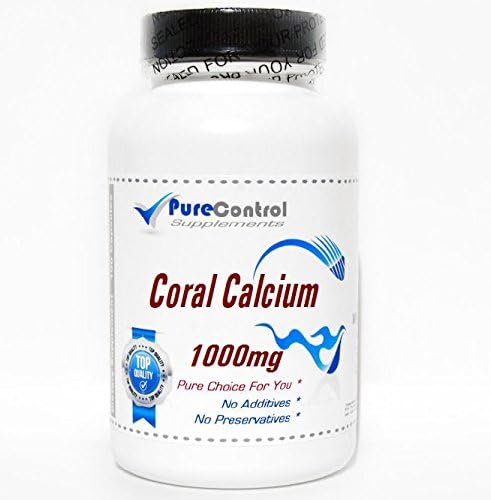 Coral Calcium 1000mg Full Spectrum // 100 Capsules // Pure // by PureControl Supplements