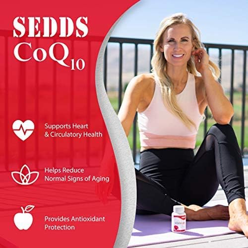 SEDDS® CoQ10 Ubiquinol Cardiovascular Health Supplement Daily Vitamin for Heart Health and Energy (60 Count) Highly Absorption Liquid Water-Soluble Softgel for High Blood Pressure and Cholesterol