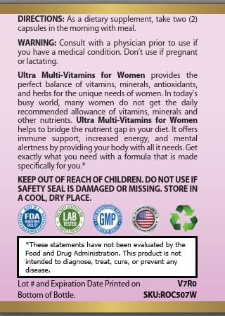 PGO Nutrition™ Ultra Multi-Vitamin for Women Unleash Your Power with Ultra Multi Vitamins - Elevate Your Energy Strengthen Your Immunity and Support Your Female Wellness