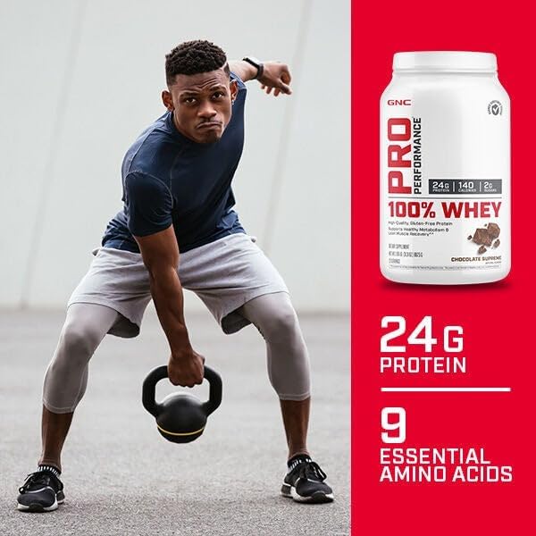 GNC Pro Performance 100% Whey - Creamy Strawberry (25 Servings)