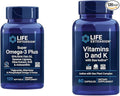 Life Extension Super Omega-3 Plus EPA/DHA Fish Oil Sesame Lignans &amp Vitamins D and K with Sea-Iodine Vitamin D3