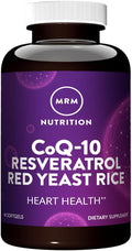 MRM Nutrition CoQ-10 Resveratrol Red Yeast Rice | Supports Cardiovascular &amp Heart Health | Gluten-Free | Non-GMO | 30 Softgels