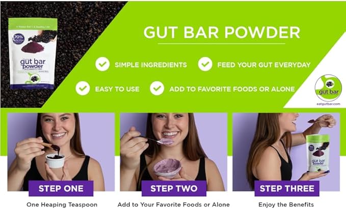 Aronia Powder | Aronia Berry Powder from Black Chokeberry Plant | 52 Servings | Supports Digestion and Gut Health | Made with Organic Aronia Berries | Black Chokeberry Supplement