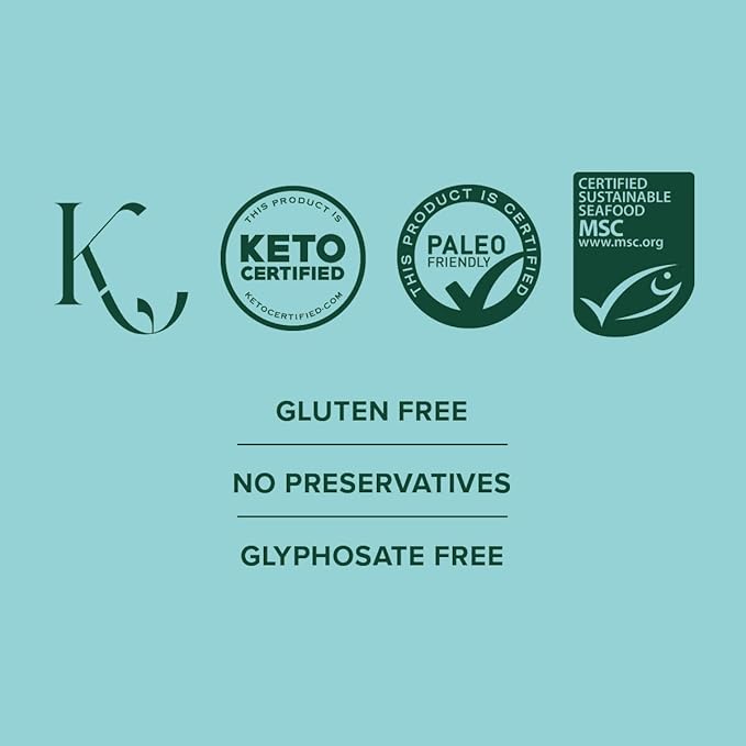 Great Lakes Wellness Sustainable Marine Collagen Peptides - Wild Caught MSC Certified - Unflavored Hydrolyzed Protein Powder - Support for Skin Hair Nails Joints &amp Digestion - iGen Non-GMO - 16