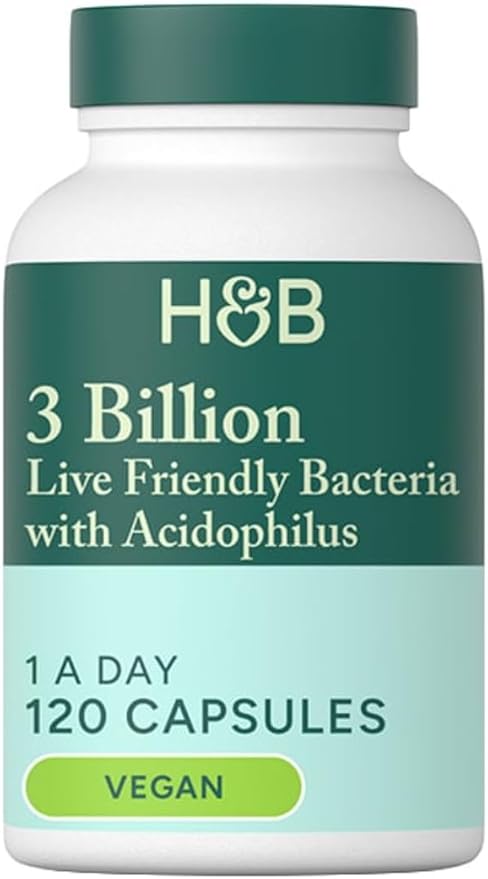 Holland and Barrett Live Friendly Bacteria with Acidophilus 3 Billion 120 Capsules