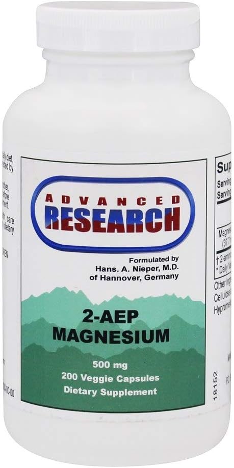 Advanced Research - 2-AEP Magnesium 500 mg. - 200 Vegetarian Capsules_AB