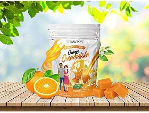 BariatricPal 30-Day Bariatric Vitamin Bundle (Multivitamin ONE 1 per Day! Capsule with 45mg Iron and Calcium Citrate Soft Chews 500mg with Probiotics - Orange Creamsicle)