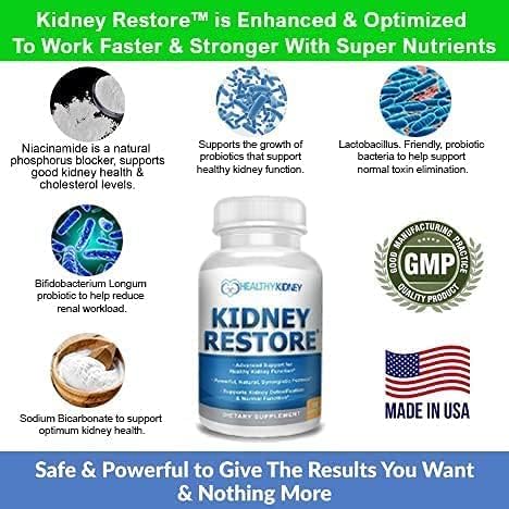 Kidney Restore &amp Kidney Shield 2-Pack Bundle for Kidney Cleanse Support Kidney Function Renal Health and More